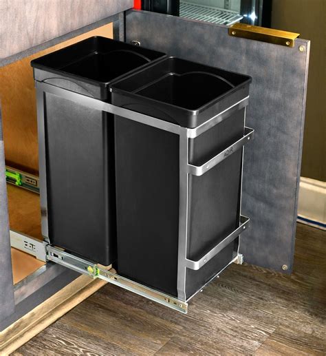 steel bin cabinet|pull out bins for cabinets.